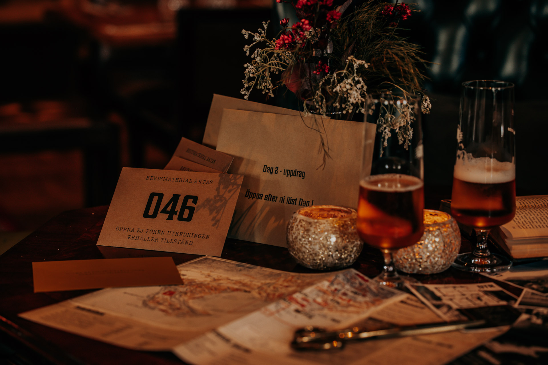 Mystery Games - mordgåta och middag i Matsalen.